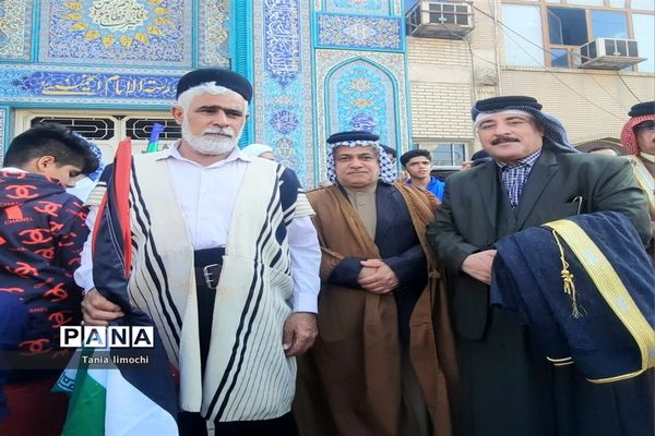 تجمع دانش‌آموزان اهوازی در حمایت از کودکان فلسطینی