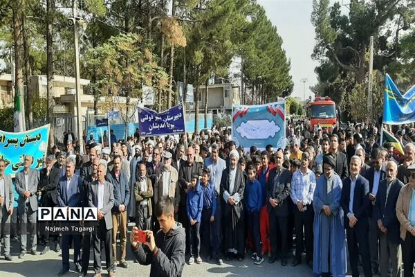 تجمع مردم شهرهای خراسان رضوی در حمایت از کودکان غزه