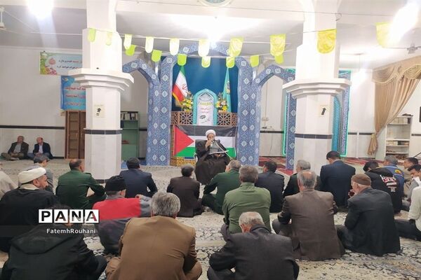 تجمع بزرگ مردم شهرستان خلیل‌آباد در حمایت از مردم مظلوم فلسطین