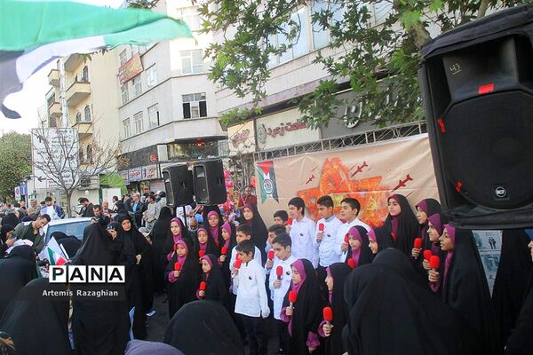 تجمع مردم تهران در حمایت از فلسطین