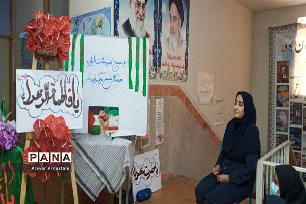 مراسم هفته بسیج درآموزشگاه نوشین بختیاری بخش جوادآباد
