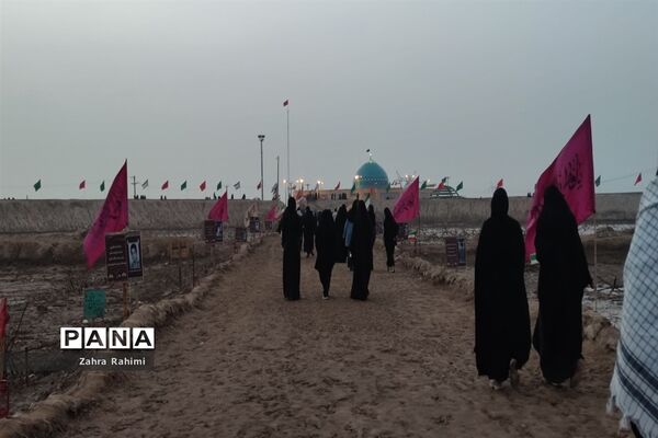 حضور دانش‌آموزان دختر محلاتی در اردوی راهیان نور