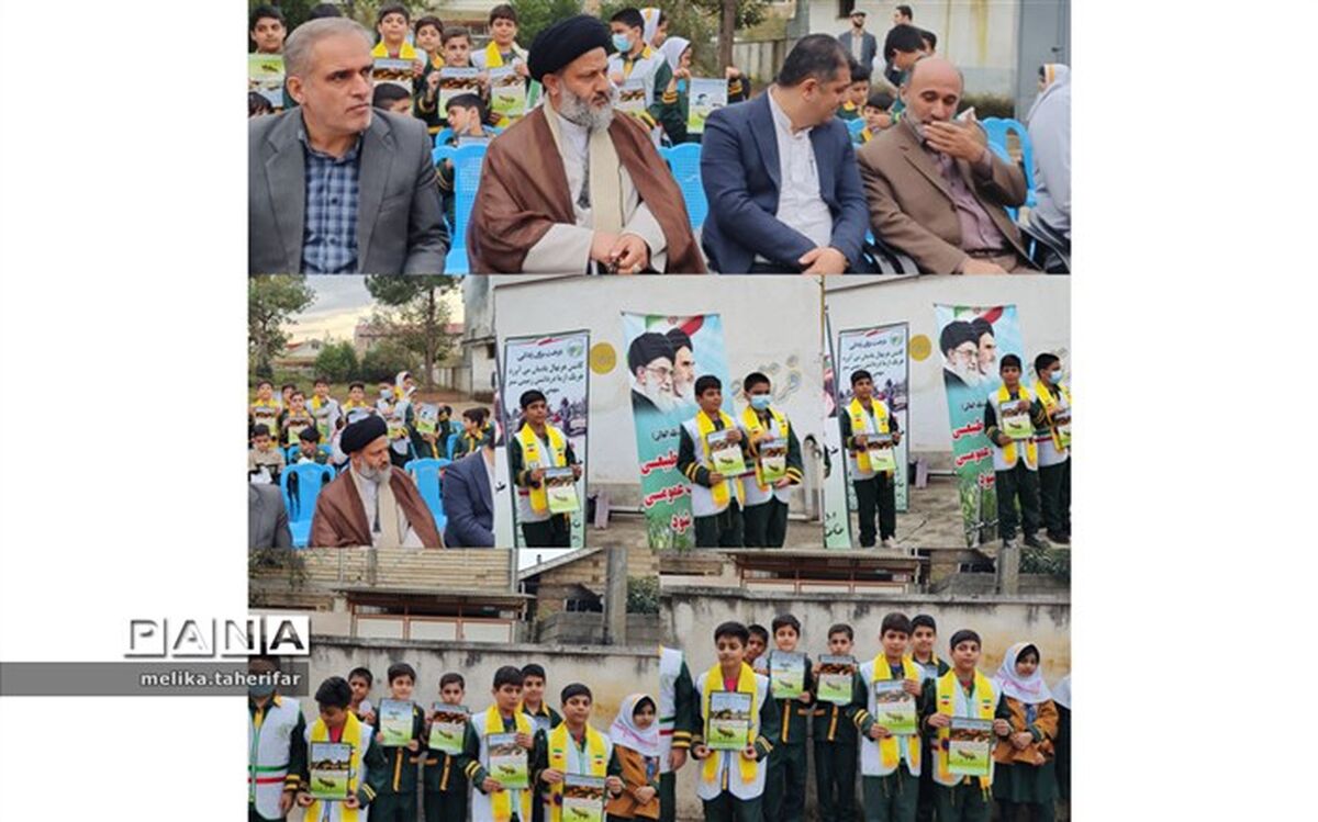 پویش نهال کاری در مدارس بصورت نمادین در لنگرود اجرا شد