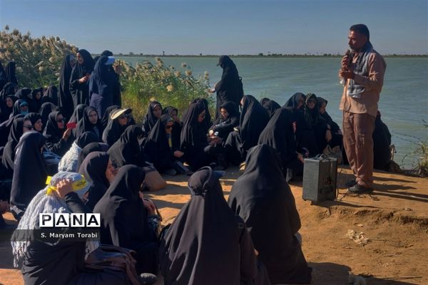 میزبانی شهدا در یادمان علقمه خرمشهر و قدمگاه شهدای غواص از نومعلمان فارس