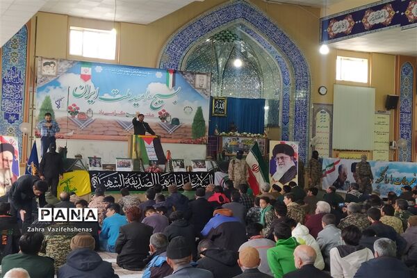 همایش بزرگ بسیجیان در شهرستان شیروان