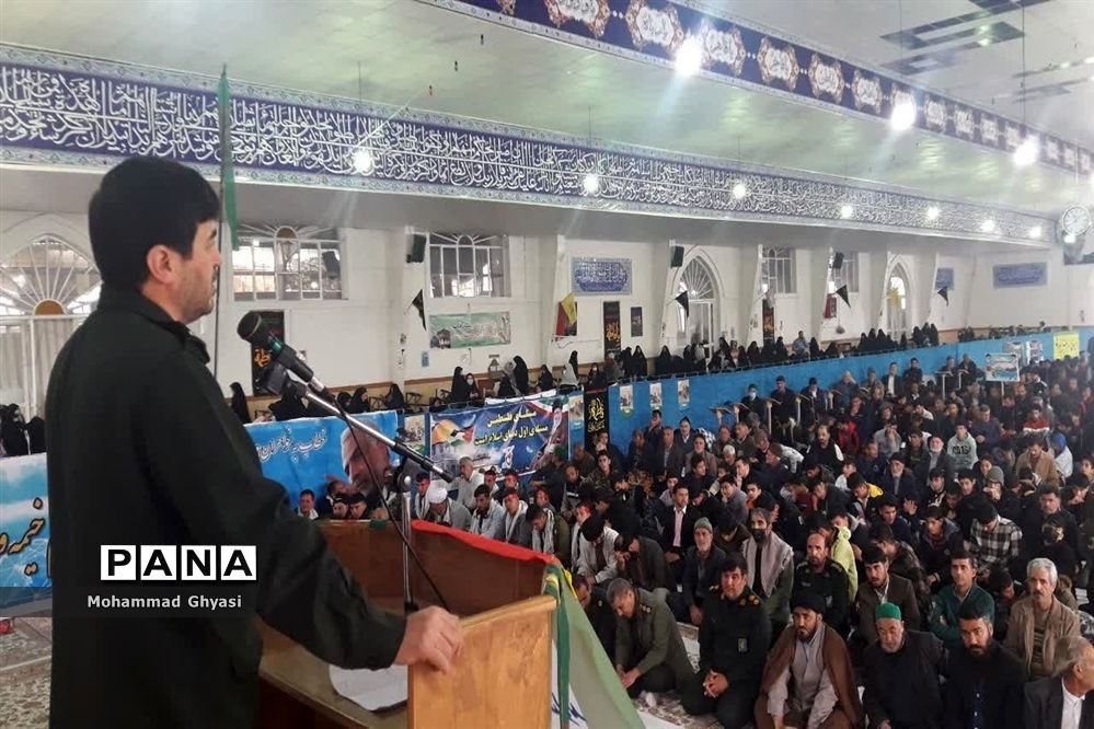 همایش بزرگ بسیجیان در شهرستان شیروان