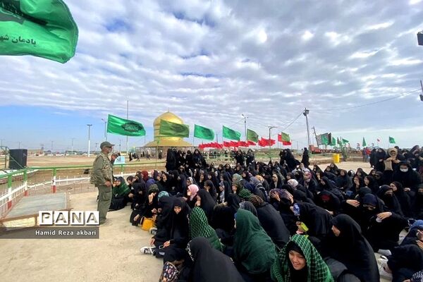 حضور دختران دانش‌آموز رودهن در اردوی راهیان نور