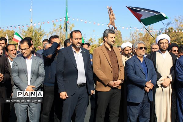 راهپیمایی مردم شهرستان دلیجان در حمایت از کودکان مظلوم فلسطین