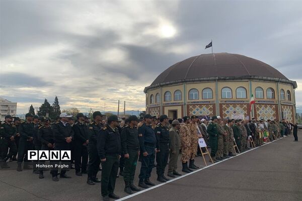 نمایش شکوه اقتدار بسیجیان در شهرستان آق قلا