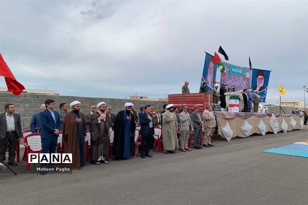 نمایش شکوه اقتدار بسیجیان در شهرستان آق قلا