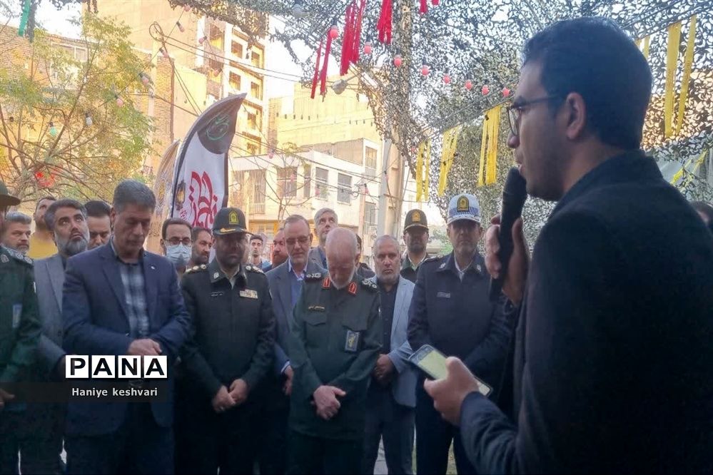 آیین افتتاحیه هشتمین سوگواره فاطمی و نمایشگاه نمادین کوچه‌های بنی هاشم در شهرستان ورامین