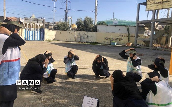 ‌مانور زلزله در شهرستان کردکوی‌