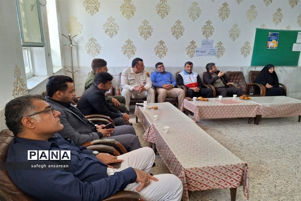 جلسه برنامه‌ریزی اعضای ستاد برگزاری مانور زلزله در شهرستان شادگان