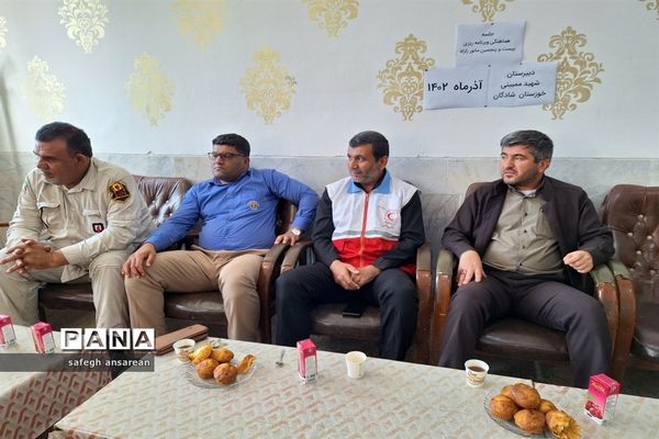 جلسه برنامه‌ریزی اعضای ستاد برگزاری مانور زلزله در شهرستان شادگان
