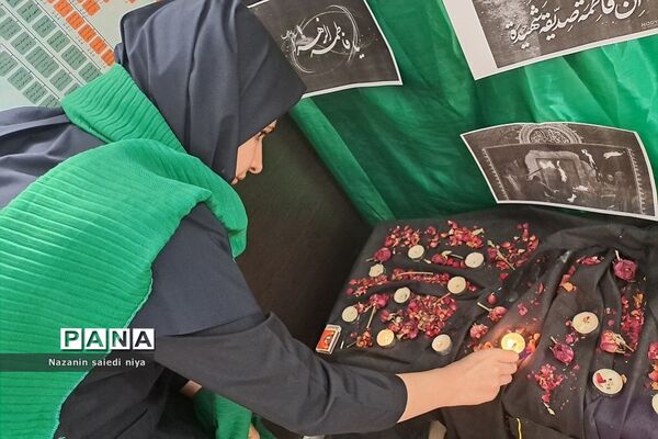 عزاداری و فضاسازی ایام فاطمیه در مدارس رودهن