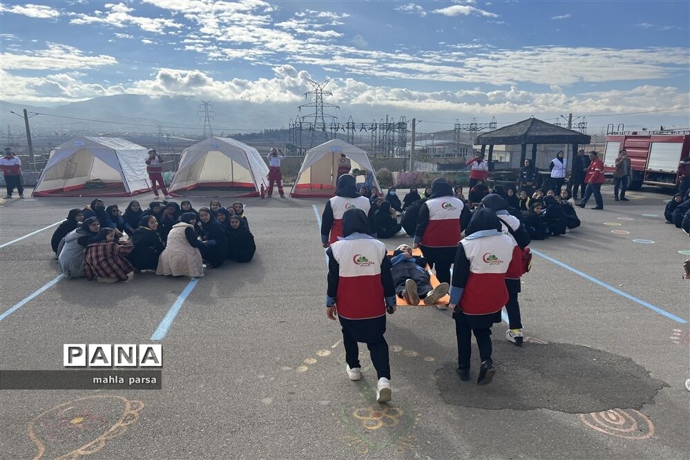 بیست و پنجمین مانور سراسری زلزله در شهرستان مانه و سملقان