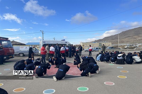 بیست و پنجمین مانور سراسری زلزله در شهرستان مانه و سملقان