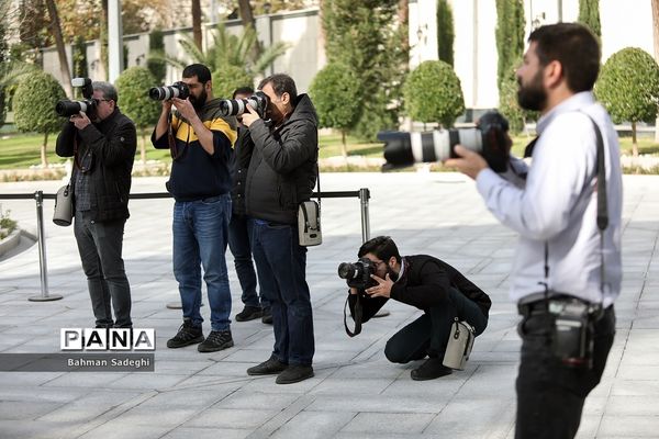 اعضای هیأت دولت در جمع خبرنگاران - ۸ آذر ۱۴۰۲