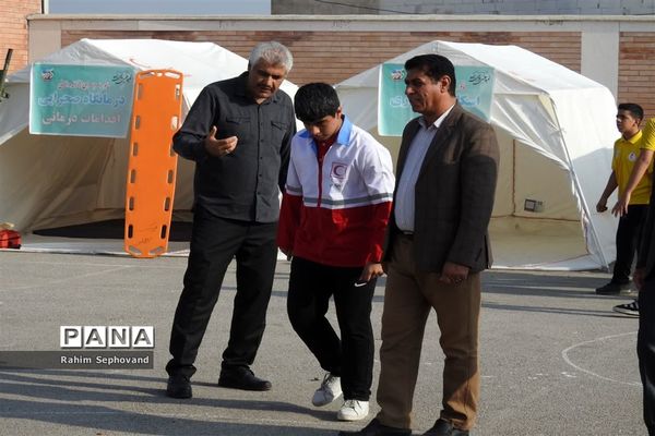 بیست و پنجمین مانور سراسری زلزله و ایمنی در اندیمشک