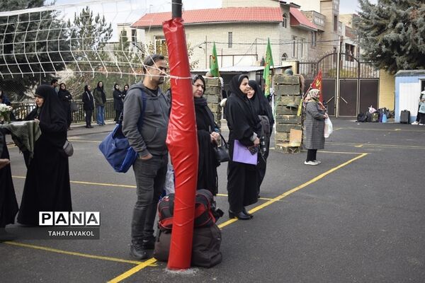 اعزام دختران مدارس آفرینش و  سعادت شهرستان پردیس به اردوی راهیان نور