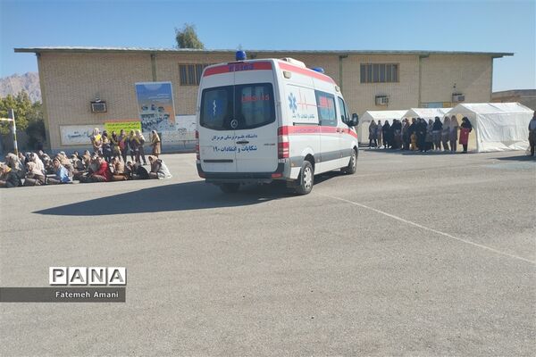 بیست و پنجمین مانور سراسری زلزله و ایمنی در حاجی آباد
