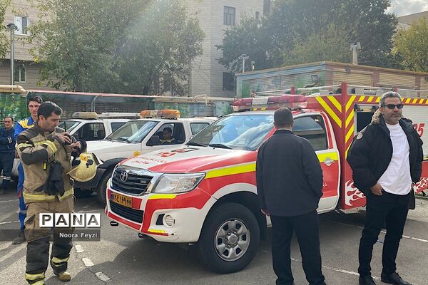 برگزاری مانور زلزله در دبیرستان بعثت ناحیه یک شهرری