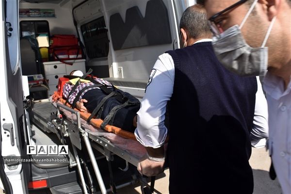 بیست و پنجمین مانور زلزله و ایمنی در مدارس بهاباد یزد