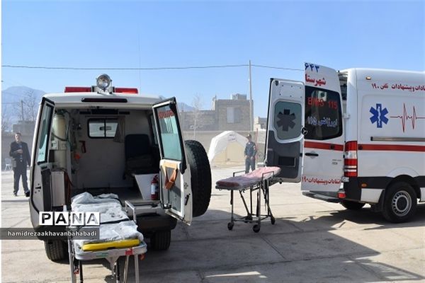 بیست و پنجمین مانور زلزله و ایمنی در مدارس بهاباد یزد