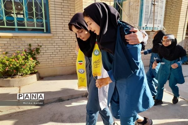 مانور زلزله در دبیرستان دخترانه شهید‌اژدری کوهمره نودان