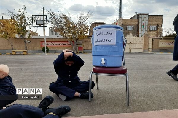 آیین بیست و پنجمین مانور سراسری زلزله در شهرستان فردوس