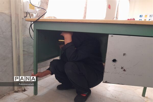 آیین بیست و پنجمین مانور سراسری زلزله در شهرستان فردوس