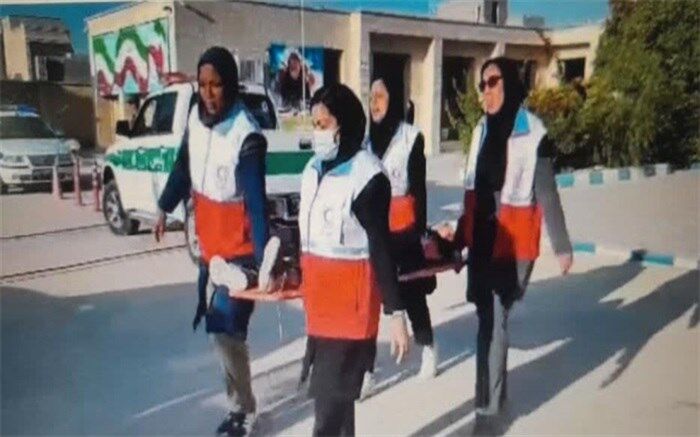 مانور سراسری زلزله و ایمنی در دبیرستان زینبیه بندر دیر/فیلم