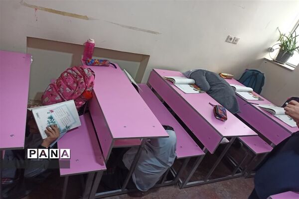 بیست و پنجمین مانور سراسری زلزله در مدرسه شمس