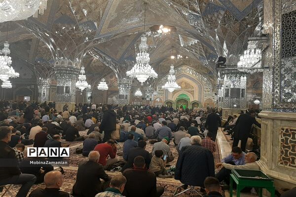 مراسم وداع با هشت شهید مدافع حرم