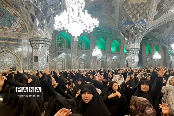 مراسم وداع با هشت شهید مدافع حرم