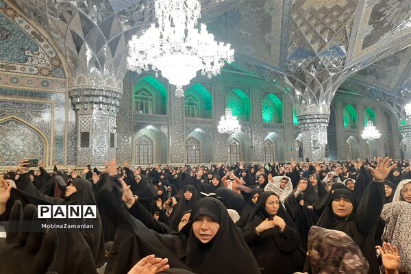 مراسم وداع با هشت شهید مدافع حرم