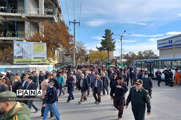 راهپیمایی ضد صهیونیستی مردم شهرستان شیروان در حمایت از مردم غزه و محکوم کردن جنایات رژیم جعلی اسرائیل