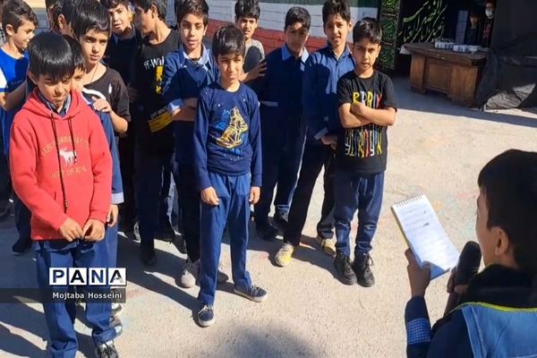 سوگواری  ایام فاطمیه در آموزشگاه شهید طالقانی بافق