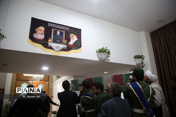 وداع با پیکر شهید مدافع حرم «علی آقاعبداللهی» در حرم حضرت معصومه(س)