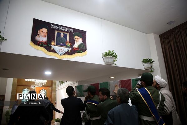 وداع با پیکر شهید مدافع حرم «علی آقاعبداللهی» در حرم حضرت معصومه(س)