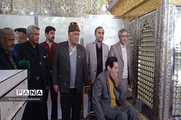 غباروبی حرم امامزاده حمزه الرضا علیه السلام به‌مناسبت روز جهانی معلولین