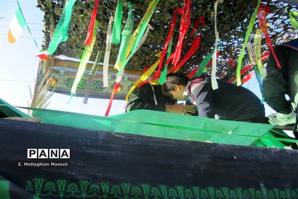 مراسم تشییع پیکر شهید «آقاعبداللهی» در شهر کهک قم