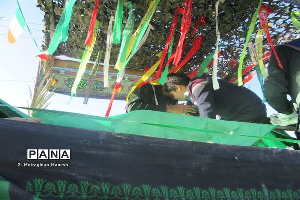 مراسم تشییع پیکر شهید «آقاعبداللهی» در شهر کهک قم