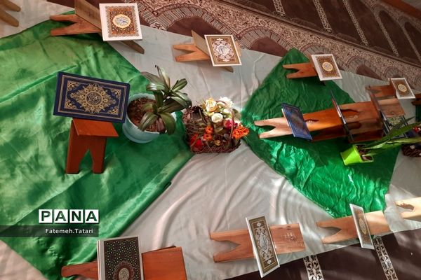 محفل انس با قرآن در مدارس شهرستان بام و صفی‌آباد