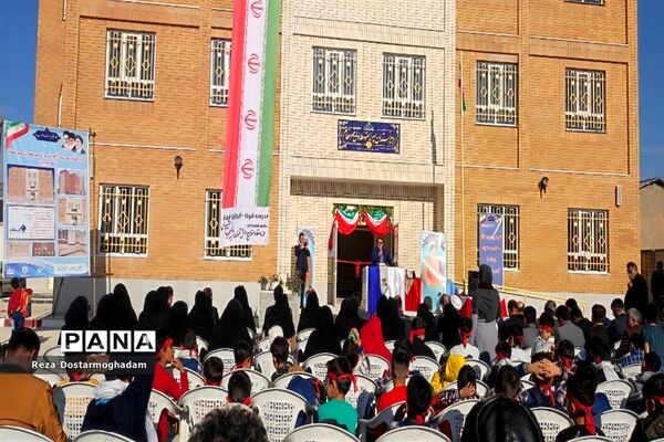 آیین افتتاحیه آموزشگاه ۹ کلاسه مهر عظام ۲ شهرستان شیروان