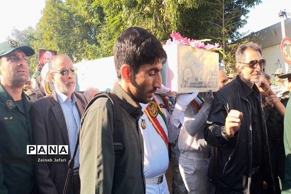 استقبال از پیکر شهدای گمنام در بوشهر
