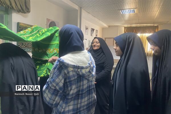 صبحگاه رضوی در آموزشگاه شاهد فردوس