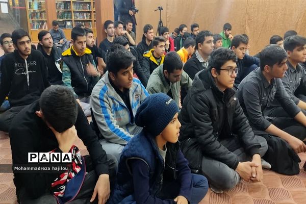 مراسم عزاداری هیات دانش‌آموزی «یاوران مهدی (عج)» شهرستان ساوه