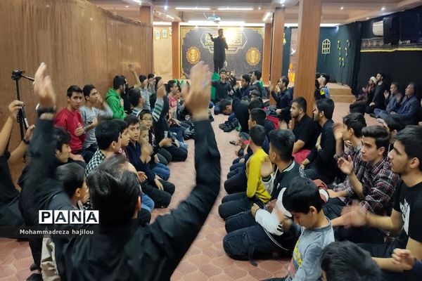 مراسم عزاداری هیات دانش‌آموزی «یاوران مهدی (عج)» شهرستان ساوه