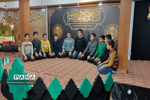 مراسم عزاداری هیات دانش‌آموزی «یاوران مهدی (عج)» شهرستان ساوه